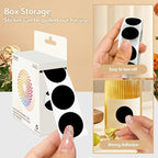 Black 1 Inch Round Color Coding Dot Labels, 10 Rolls 10000 Dot Stickers in - Image 3