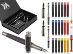 YICMY Fancy Fountain Pen Set – Fine & Medium Nibs, Includes 18 Ink Cartridges by YICMY