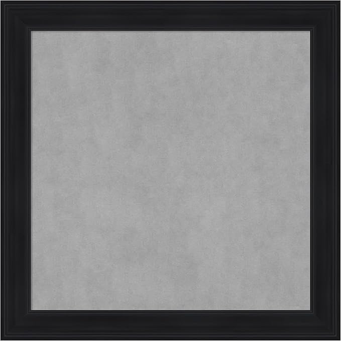 Amanti Art Black Framed Magnetic Board 29x29 Medium Vision Board by AmantiArt