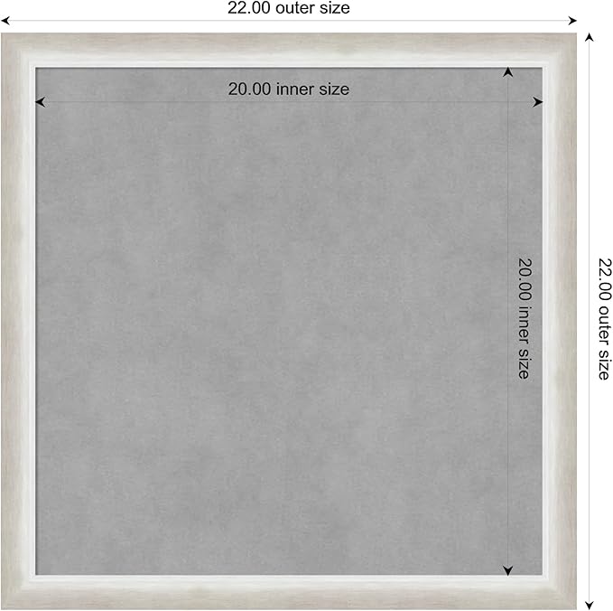 Amanti Art Silver Framed Magnetic Board 22x22 Medium Vision Board - Image 4
