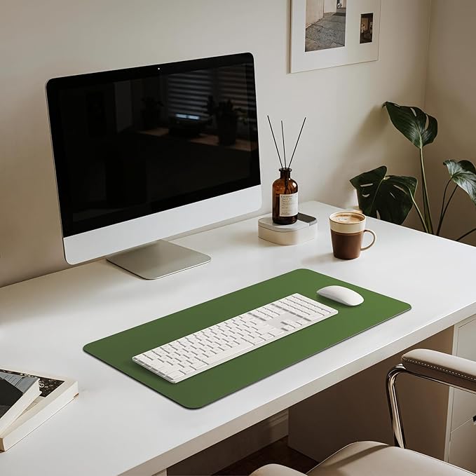 Jotsome Leather Desk Pad Mat, Non-Slip Desk Blotter Pad - Image 4