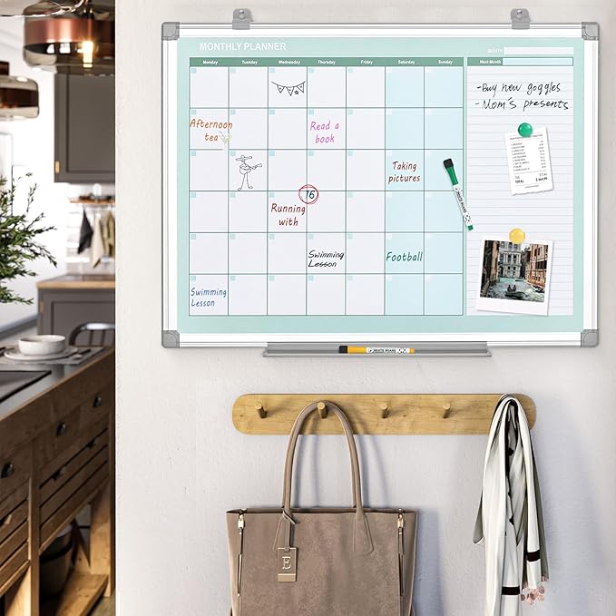 MAKELLO Dry Erase Calendar for Wall 36" x 24", Large White Board Calendar - Image 8