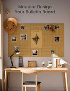 Large Felt Bulletin Board 48" x 36" Cork Board Alternative-12 Pack - Image 5