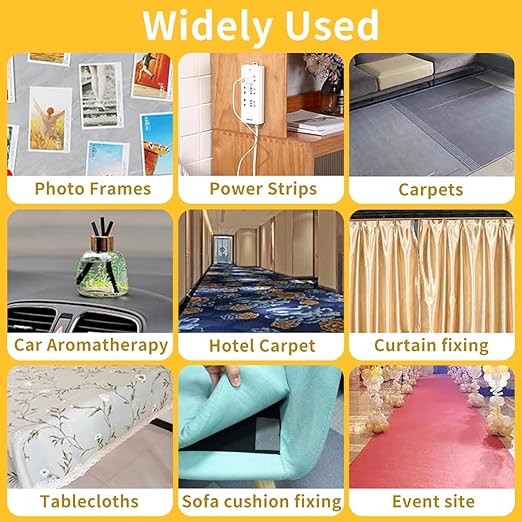 KAIYUER 3 Pack Double Sided Fabric Tape Heavy Duty, 1 Inch Wide, Strong Double - Image 5