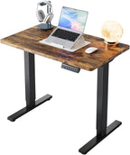 HUANUO 32" Small Electric Standing Desk Adjustable Height, 4 Memory Height by HUANUO