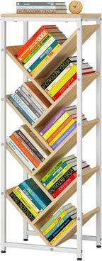 IBUYKE 9 Tier Tree Bookshelf, Floor Standing Wood Bookshelf by IBUYKE