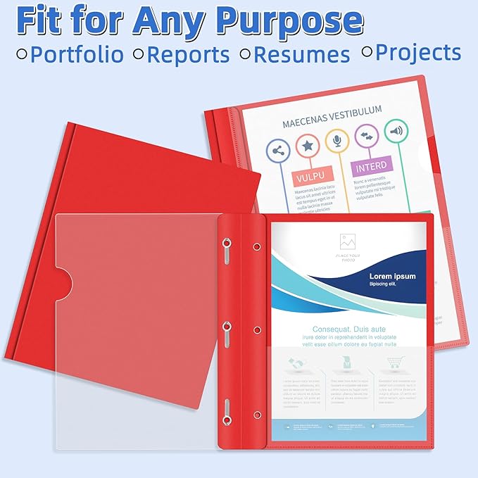 HAUTOCO 30 Pack Plastic Report Covers - Image 7