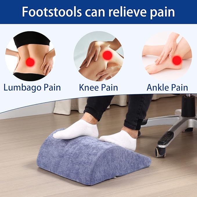 Opuvidity Foot Rest for Under Desk at Work, Ergonomic Under Desk Footrest - Image 4
