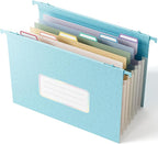 EcoStash Wheat Straw Expanding Hanging File Folders, 1.2" Accordion Pockets - Image 7