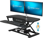 VERSADESK PowerPro™ 36 Inch Electric Standing Desk Converter, Height Adjustable by VERSADESK