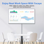 Yecaye Cord Hider, 113in Grey Cord Covers - Image 3