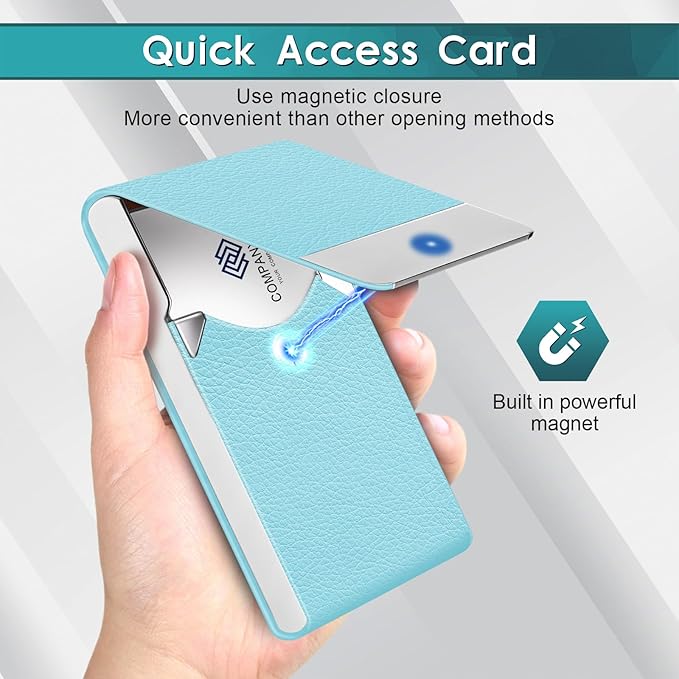 DMFLY Business Card Holder, Pocket Business Card Case, Slim Card Holders - Image 4