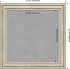 Amanti Art Silver Framed Magnetic Board 30x30 Medium Vision Board - Image 2