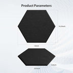 Amantech 12 Pack Acoustic Panels Self Adhesive Sound Proof Foam, High Density - Image 6