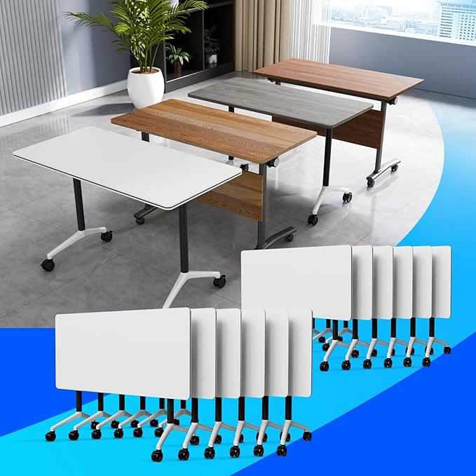 Conference Table Flip Top Mobile Conference Room Tables, Folding Conference by WYMHYZ