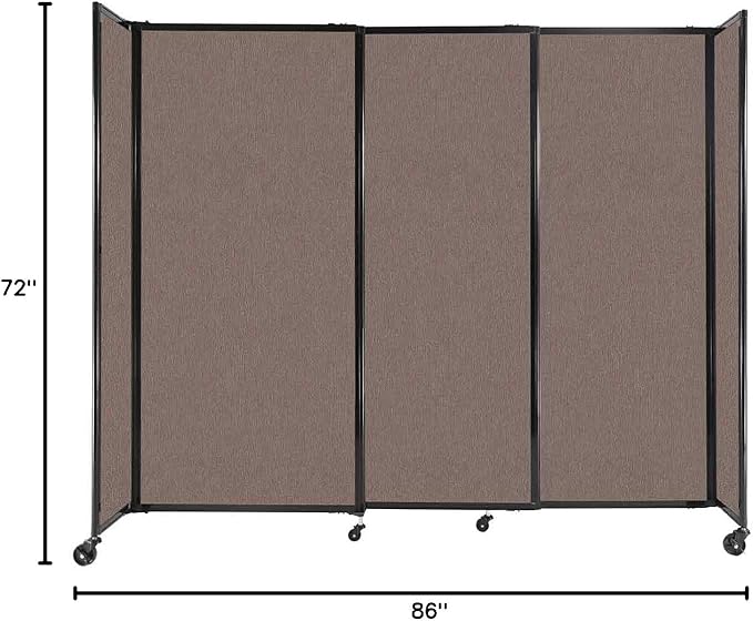 Versare Straightwall Sliding Portable Wall Partition | Freestanding Office - Image 7