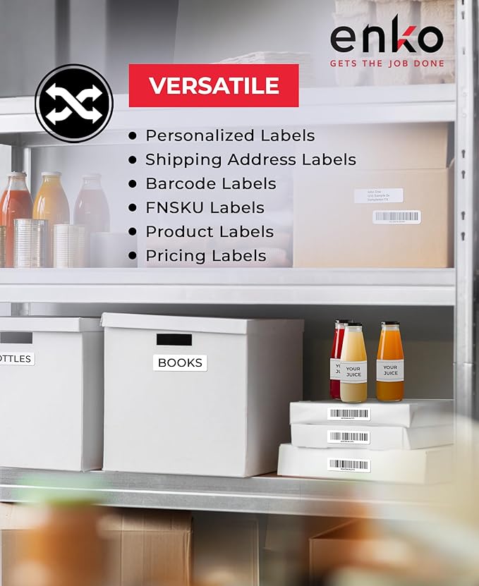 enKo 24000 Labels, 1/2 x 1-3/4 inches - Image 4