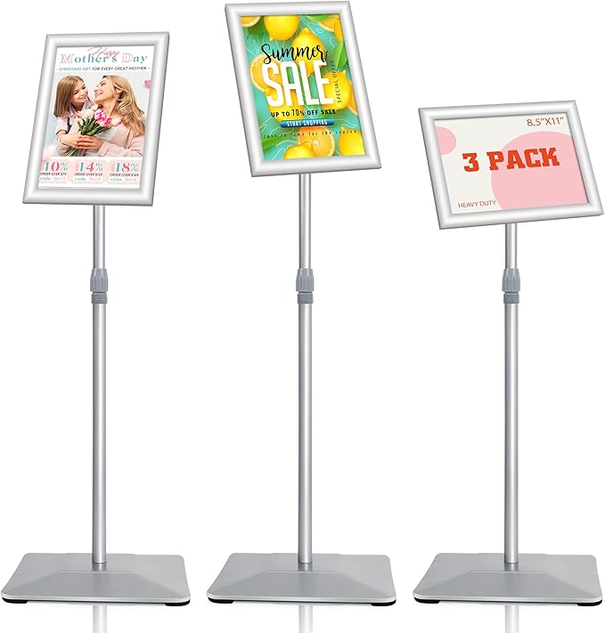 VAIIGO 8.5"x11" Pedestal Poster Stand by VAIIGO