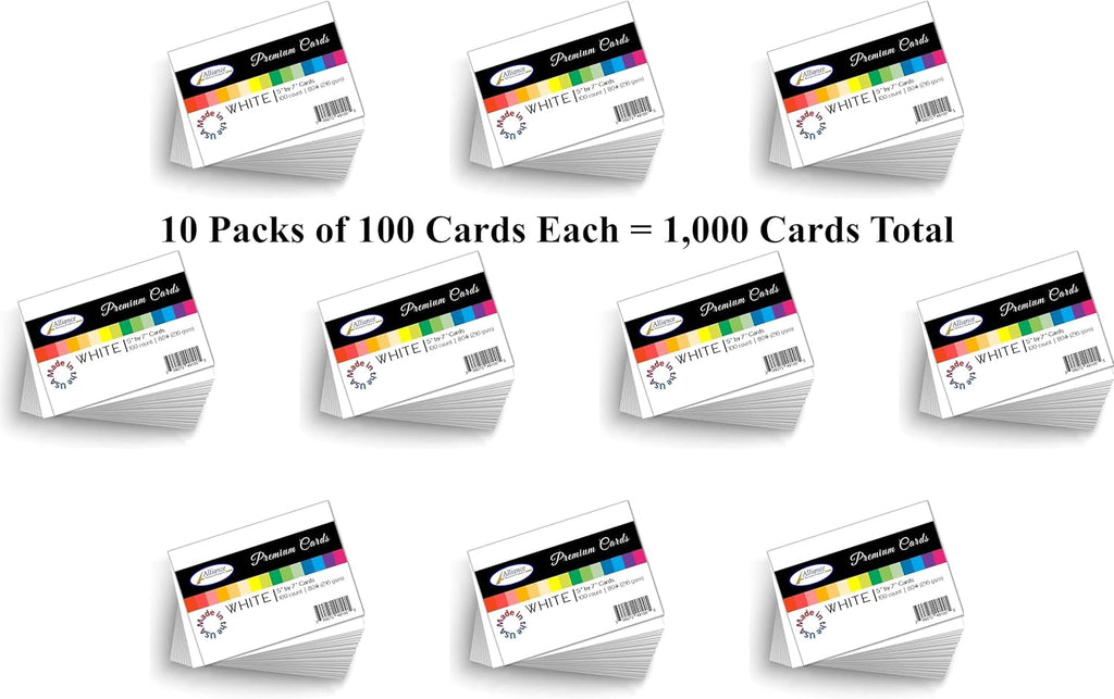 white cardstock 5" x 7" heavyweight | 80lb shown in use