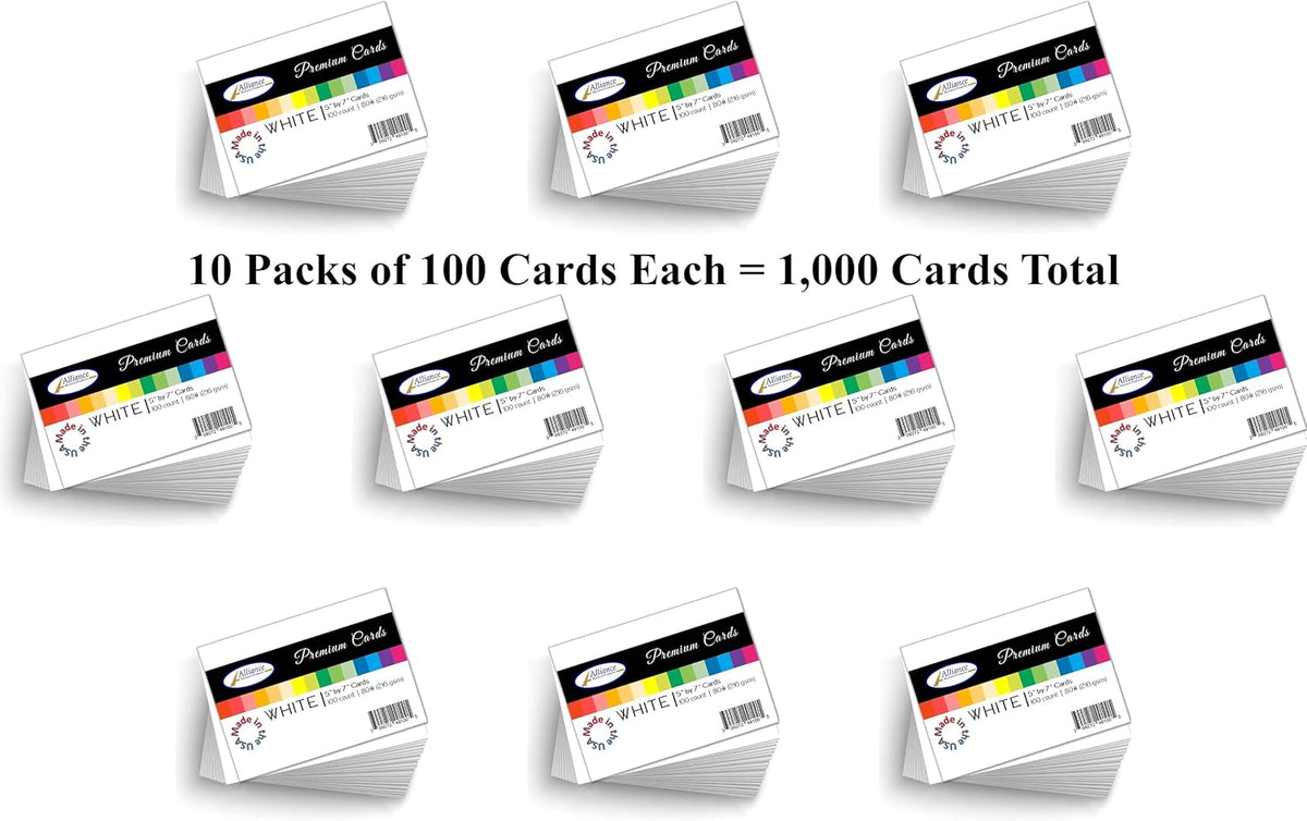 white cardstock 5" x 7" heavyweight | 80lb shown in use