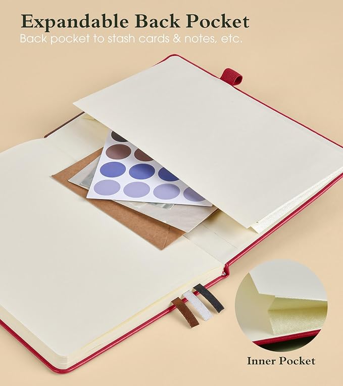 PAIBAS Graph Notebook for Women Men, 160 Pages Grid Paper, Graphing Notebooks - Image 6