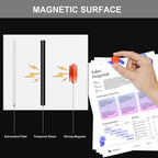 Large Black Glass Dry Erase Board, 96 x 48 Inches Magnetic Glass whiteboard - Image 5