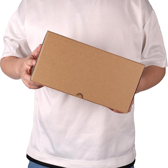 PHAREGE 10x7x5 inch Shipping Boxes 6 Pack Brown, Tab Lock Tuck Top Mailer Boxes - Image 4
