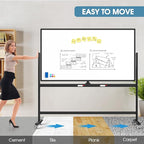 MaxGear Large Rolling Whiteboard - Image 4