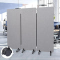 Sound Proof Dividers w/Wheels, Portable Office Wall Divider by HOMSCREENER