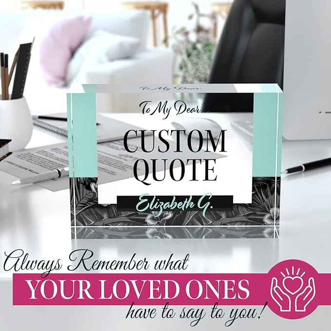 Custom Acrylic Sign Personalized, Custom Desk Name Plate, 18 Styles, - Image 5
