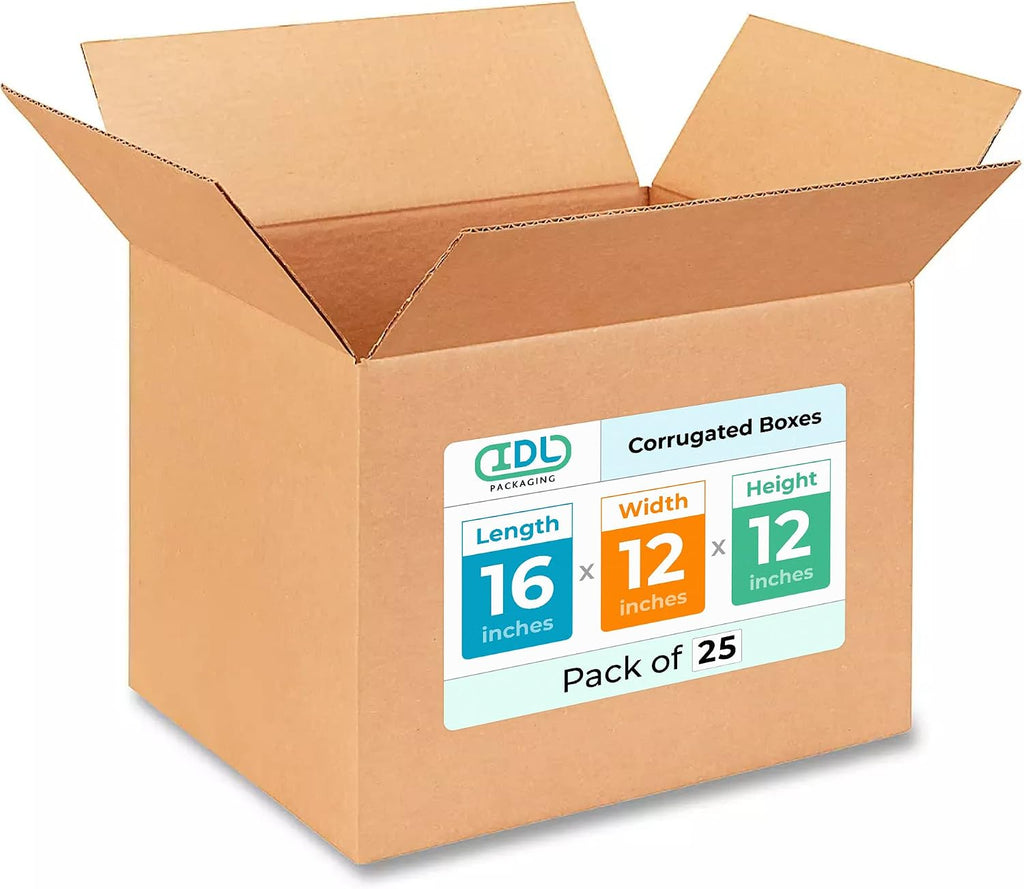 Medium Shipping & Moving Boxes 16"L x 12"W x 12"H