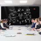 MaxGear Glass Whiteboard Wall Mounted, Frameless Magnetic Dry Erase Board - Image 5