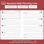 IN-LUXPRO Planner 2026 Daily Weekly and Monthly, 12 Months Spiral Bound - Image 3