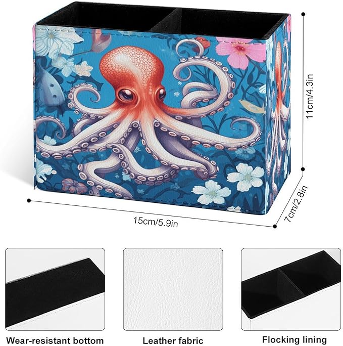 Famame Cute Octopus Flowers Pencil Holder - Image 3