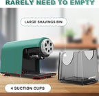 AFMAT PSX2 Heavy Duty Electric Pencil Sharpener 6 Holes, Classroom Pencil - Image 6