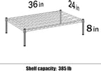 Regal Altair 24" Deep x 36" Wide x 8" Height Wire Shelving Kit | 1-Tier | NSF - Image 3