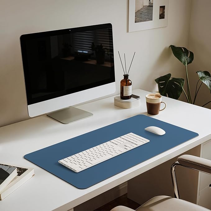 Jotsome Leather Desk Pad Mat, Non-Slip Desk Blotter Pad - Image 4