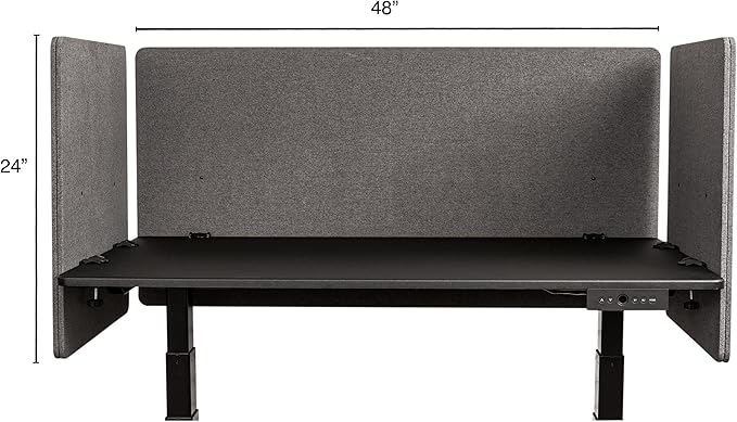 Stand Up Desk Store ReFocus Clamp-on Acoustic Desk Divider Privacy Panel That - Image 4