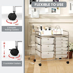 GOFLAME 9-Drawer Rolling Storage Cart, Mobile Utility Cart - Image 6