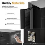 TaskStorz Metal Storage Cabinet, 36 Inch Tall Metal Garage Cabinet - Image 4