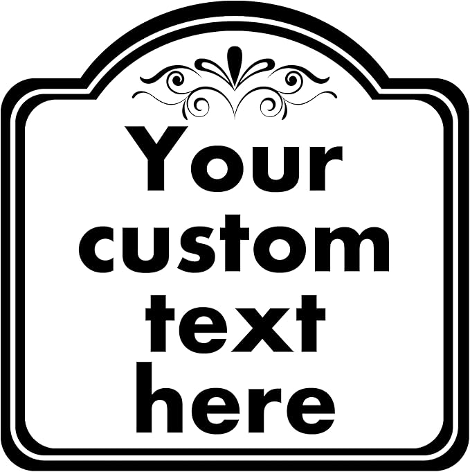 custom garden sign, Custom Indoor/Outdoor Decorative Sign，Aluminum Weatherproof by HKSIGNS