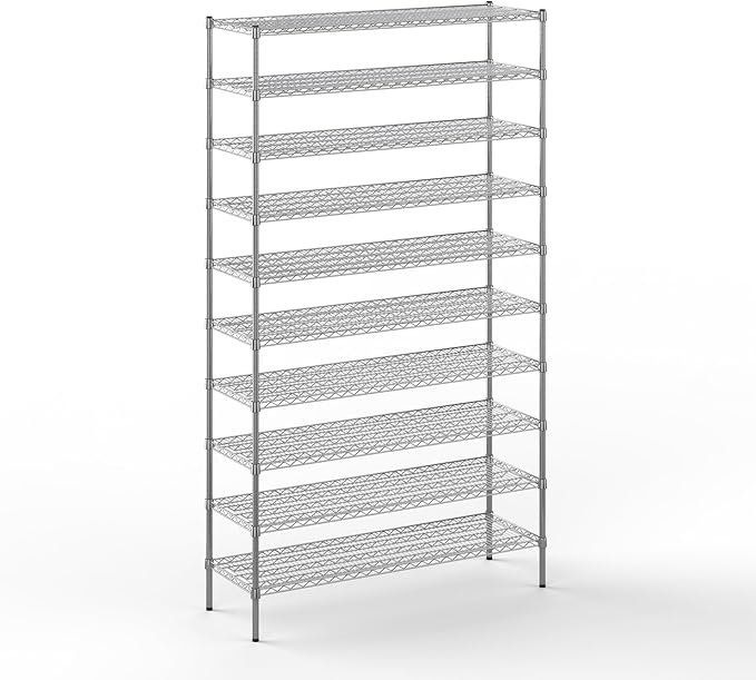 Regal Altair 18" Deep x 54" Wide x 96" Height Wire Shelving Kit | 10-Tier | NSF by Regal+Altair
