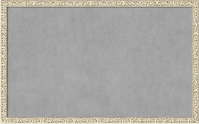 Amanti Art Silver Framed Magnetic Board 26x42 Large Vision Board by AmantiArt