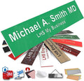 Engraved Custom Door Plate Green Plastic Office Door Sign by LHS+My+Business