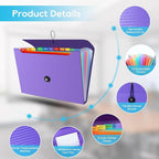 Accordion File Organizer, Expanding File Folder - Image 4