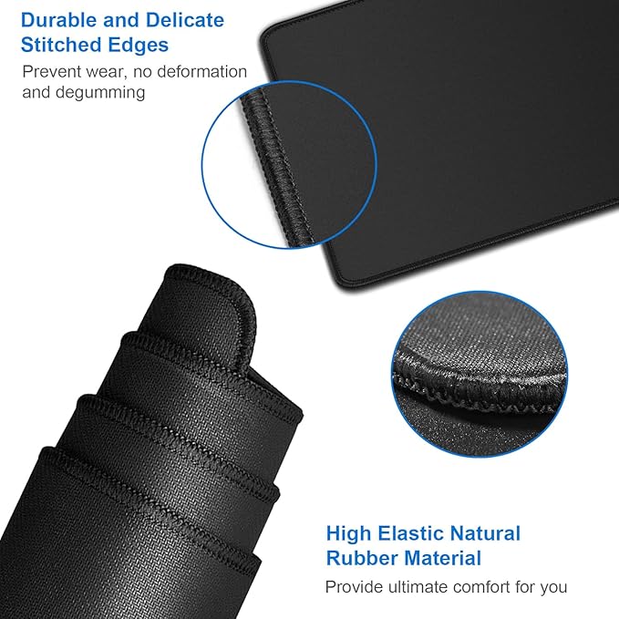 Large Extended Gaming Mouse Pad, Water Resist Non-Slip Mousepad Rubber Base - Image 5