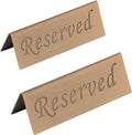 Reserved Sign - 10 Year's Use Stainless Steel Tabletop Sign Desk Top Stand Tent by JDYOOMI