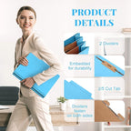 Skyygemm 36 Pcs Classification Folders Letter Size, 2 Divider Pressboard File - Image 3