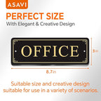 ASAVI “OFFICE” Acrylic Door Sign – Waterproof & Fade-Resistant Office Label - Image 2