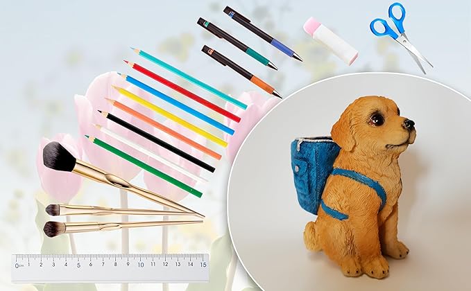 Photour Dog Pen Holder for Desk Pen Pencil Cup Creative Desktop Pen Organizer - Image 5